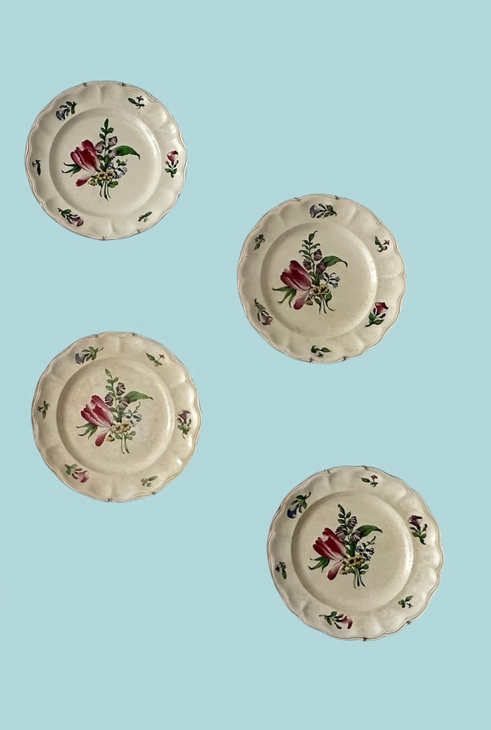 Les Tulipes - Assiettes murales ( X7 )