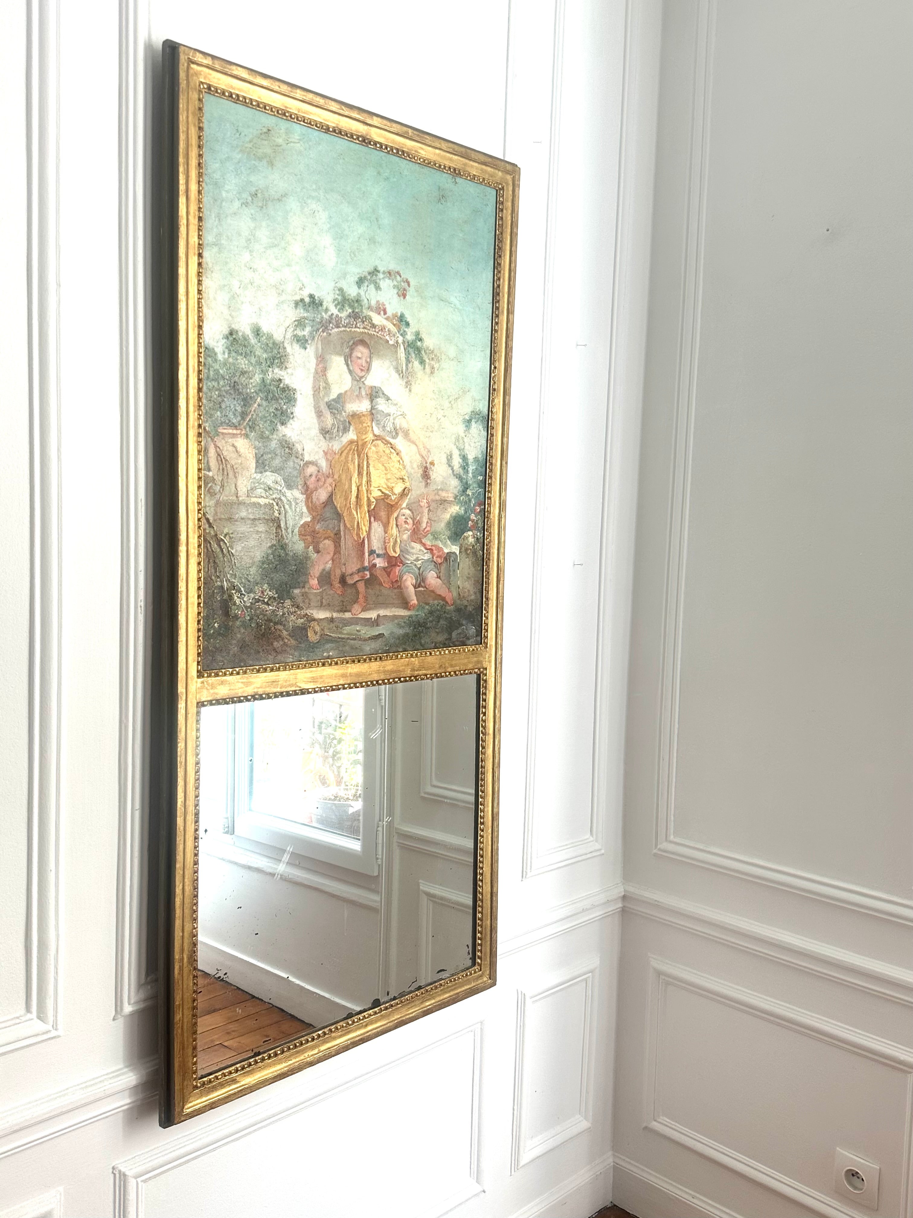 Trumeau en bois doré