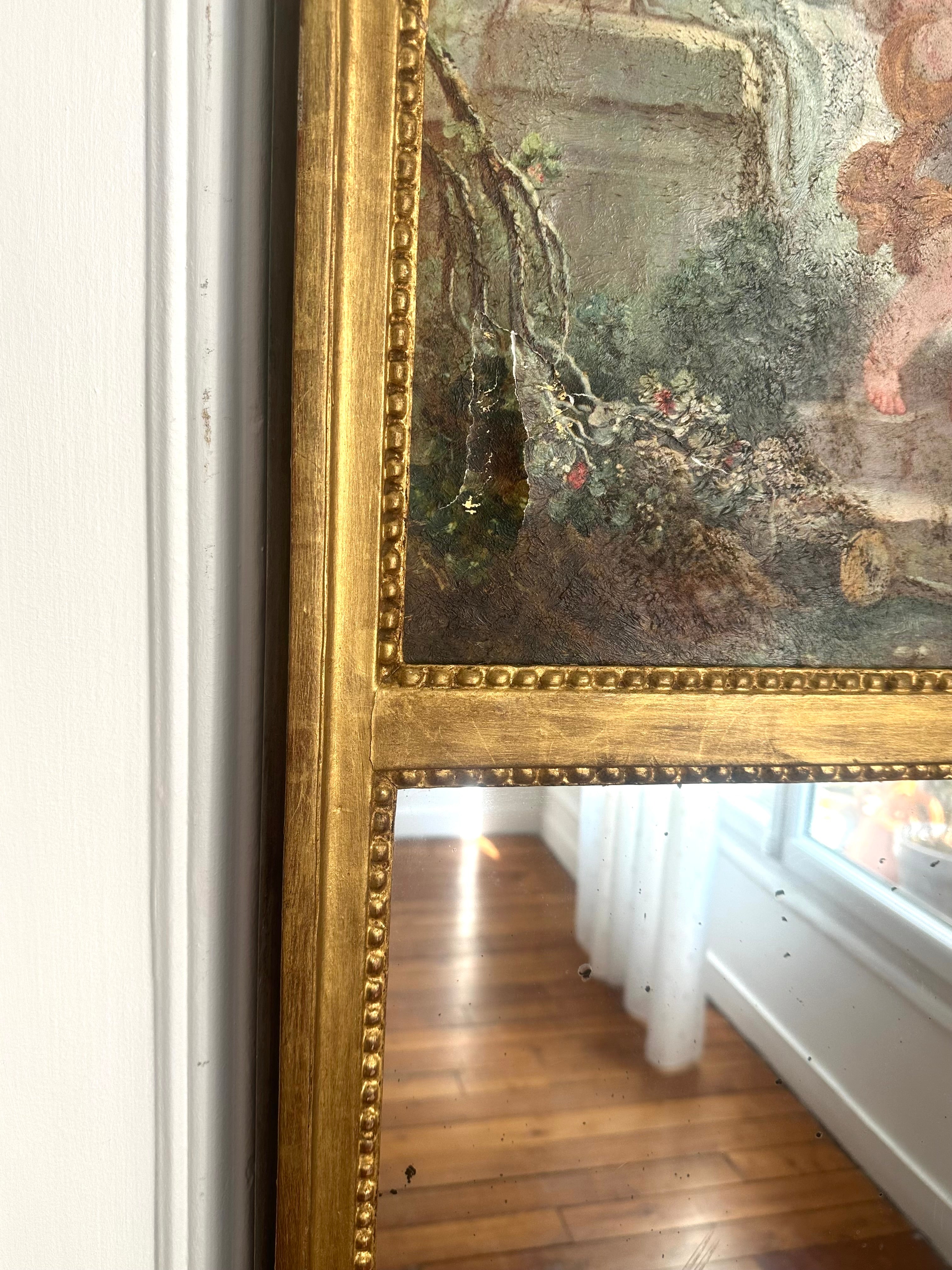 Trumeau en bois doré