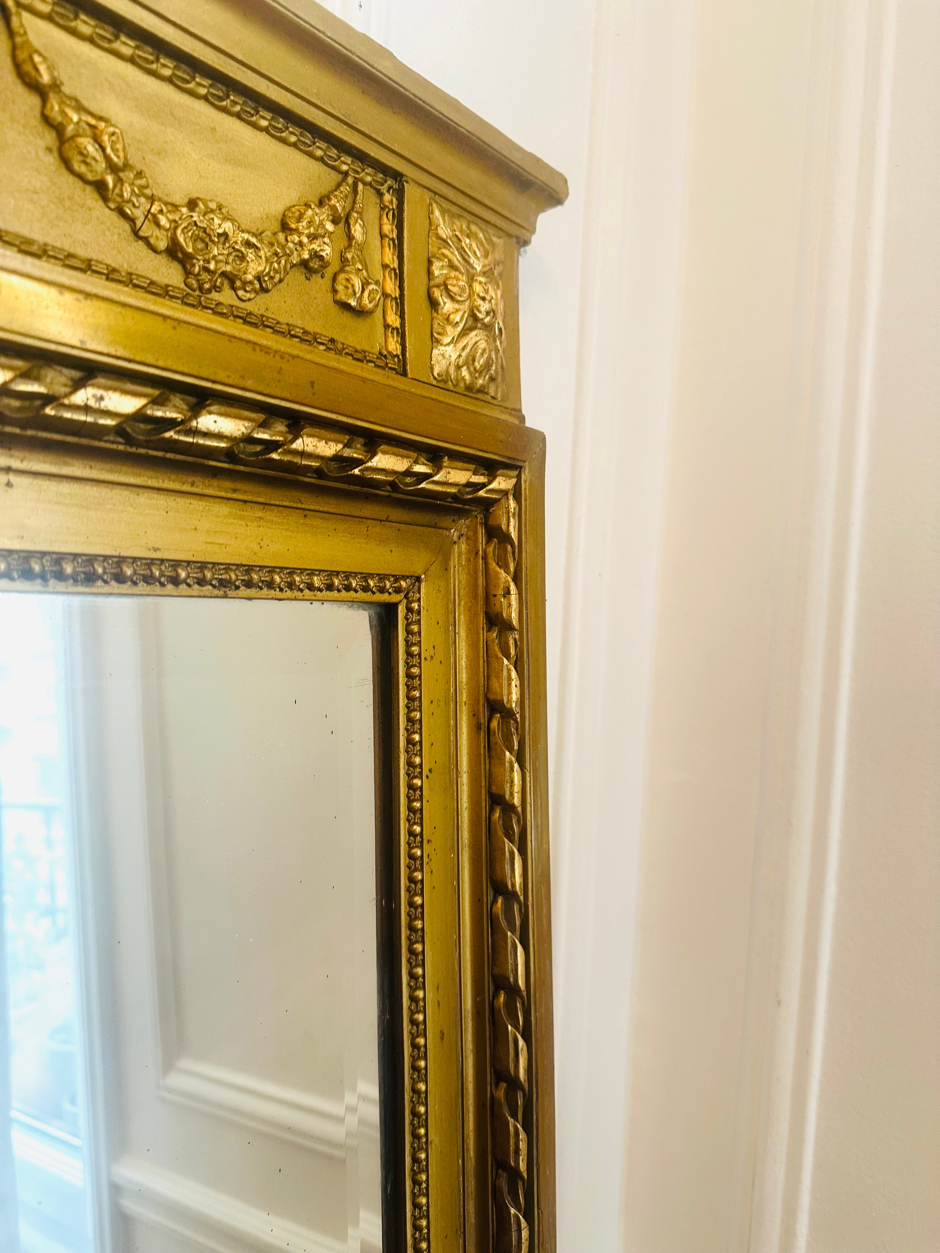 Trumeau- Miroir Louis XVI