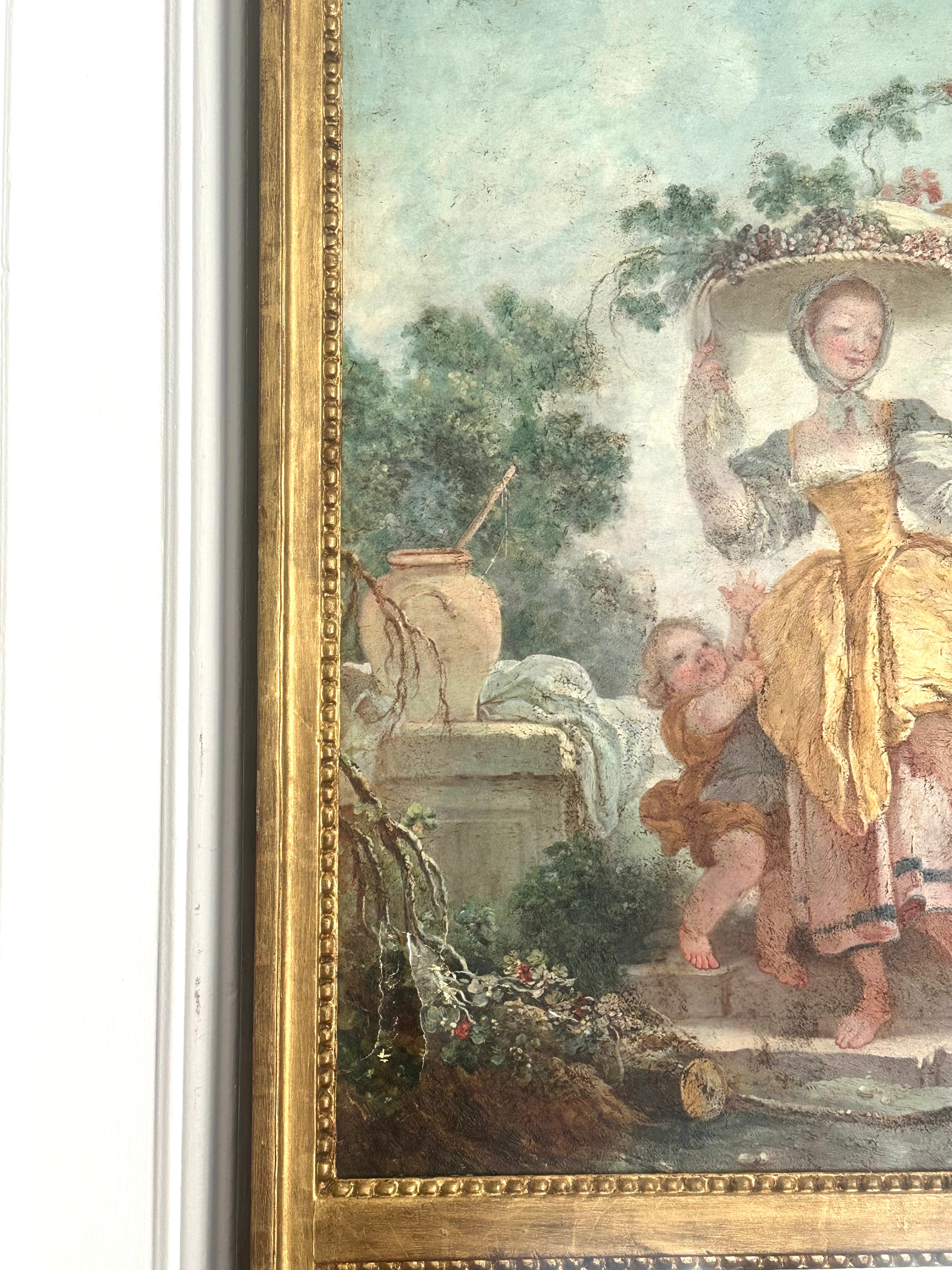 Trumeau en bois doré