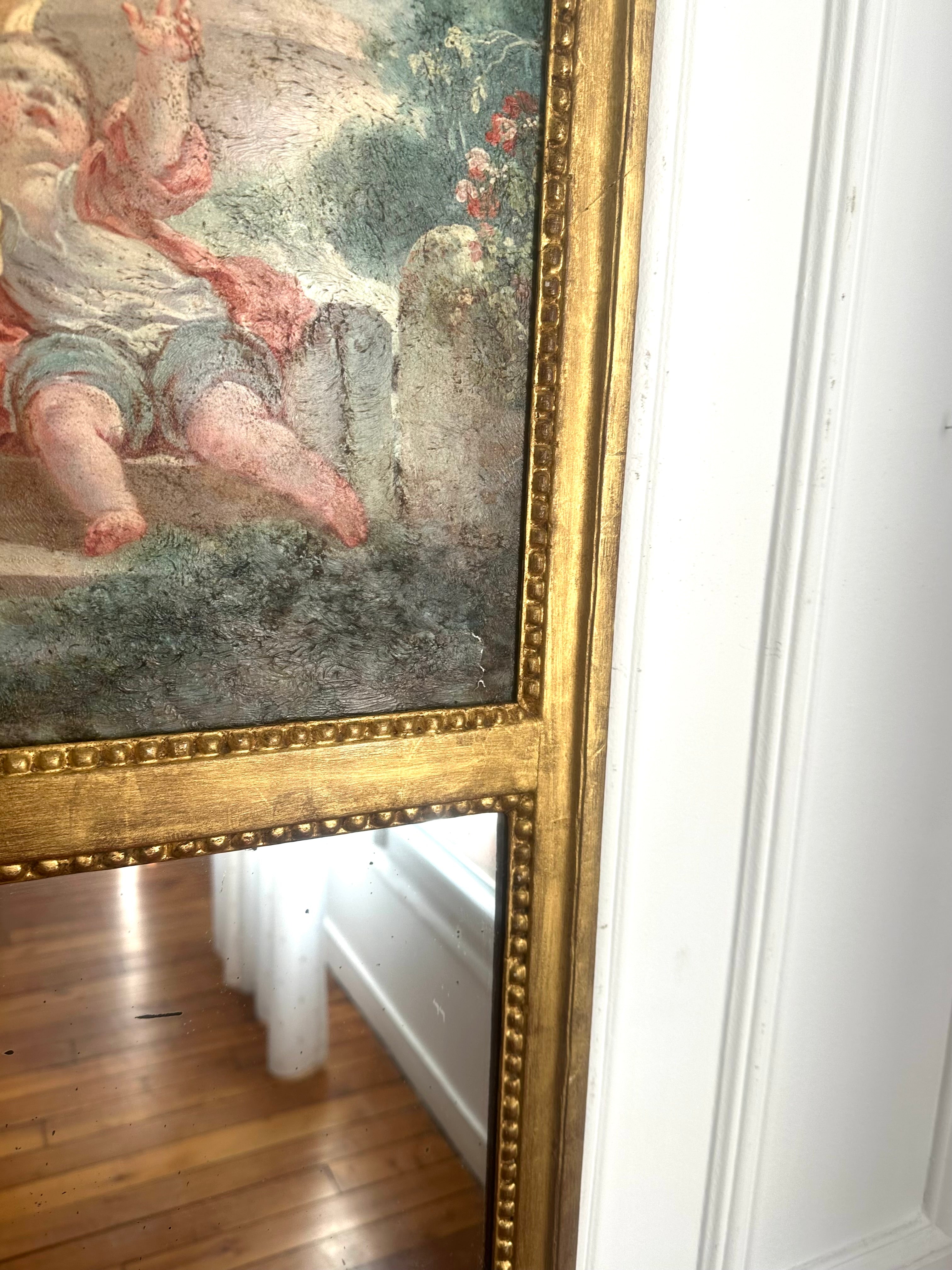 Trumeau en bois doré