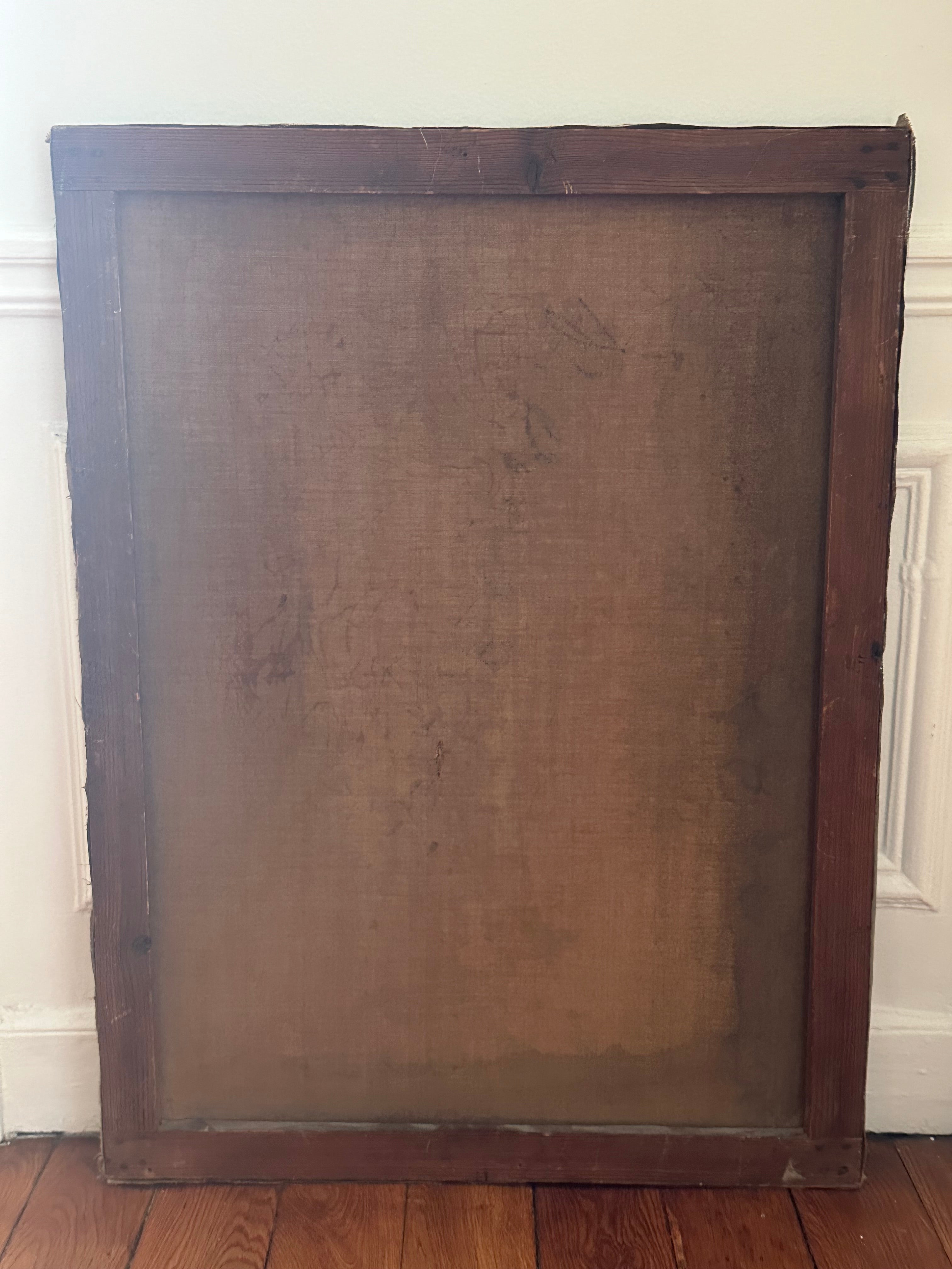 Les pensées d'or- Huile sur toile