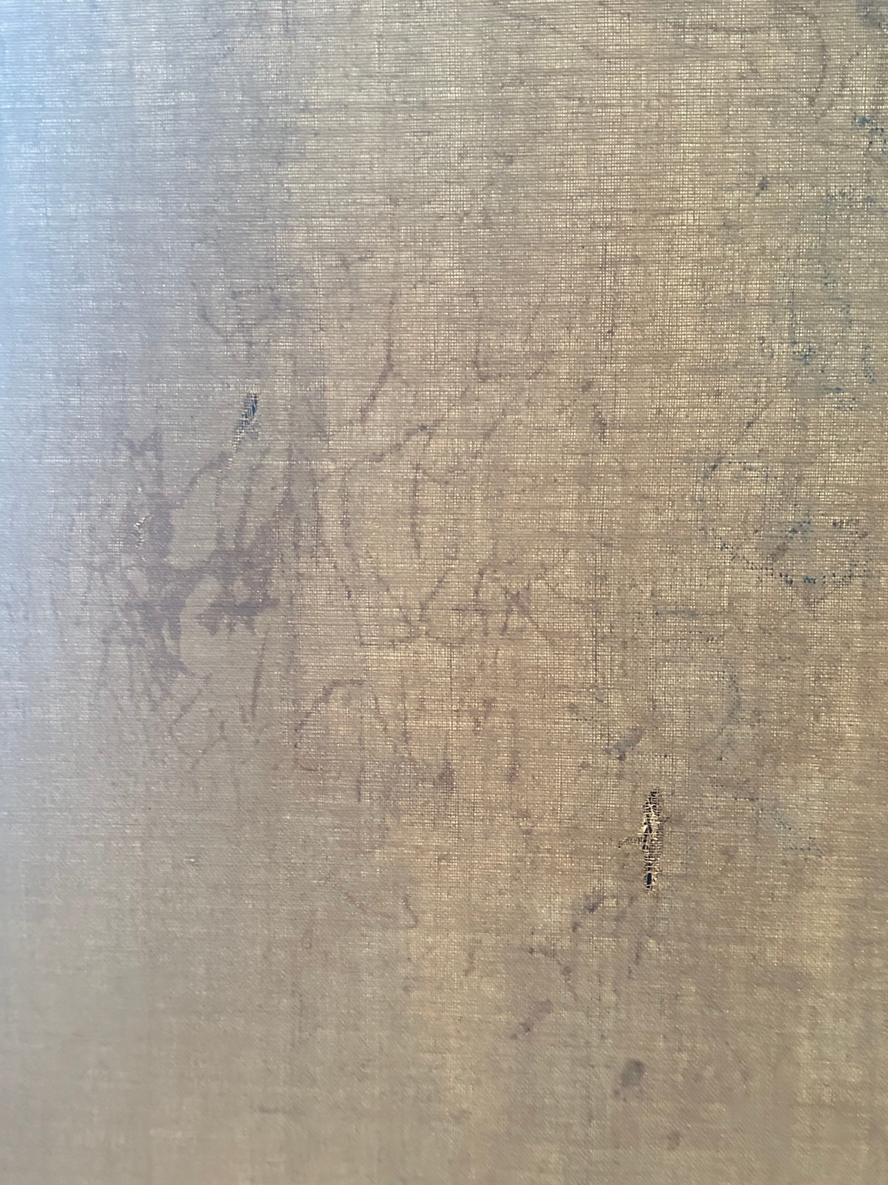 Les pensées d'or- Huile sur toile