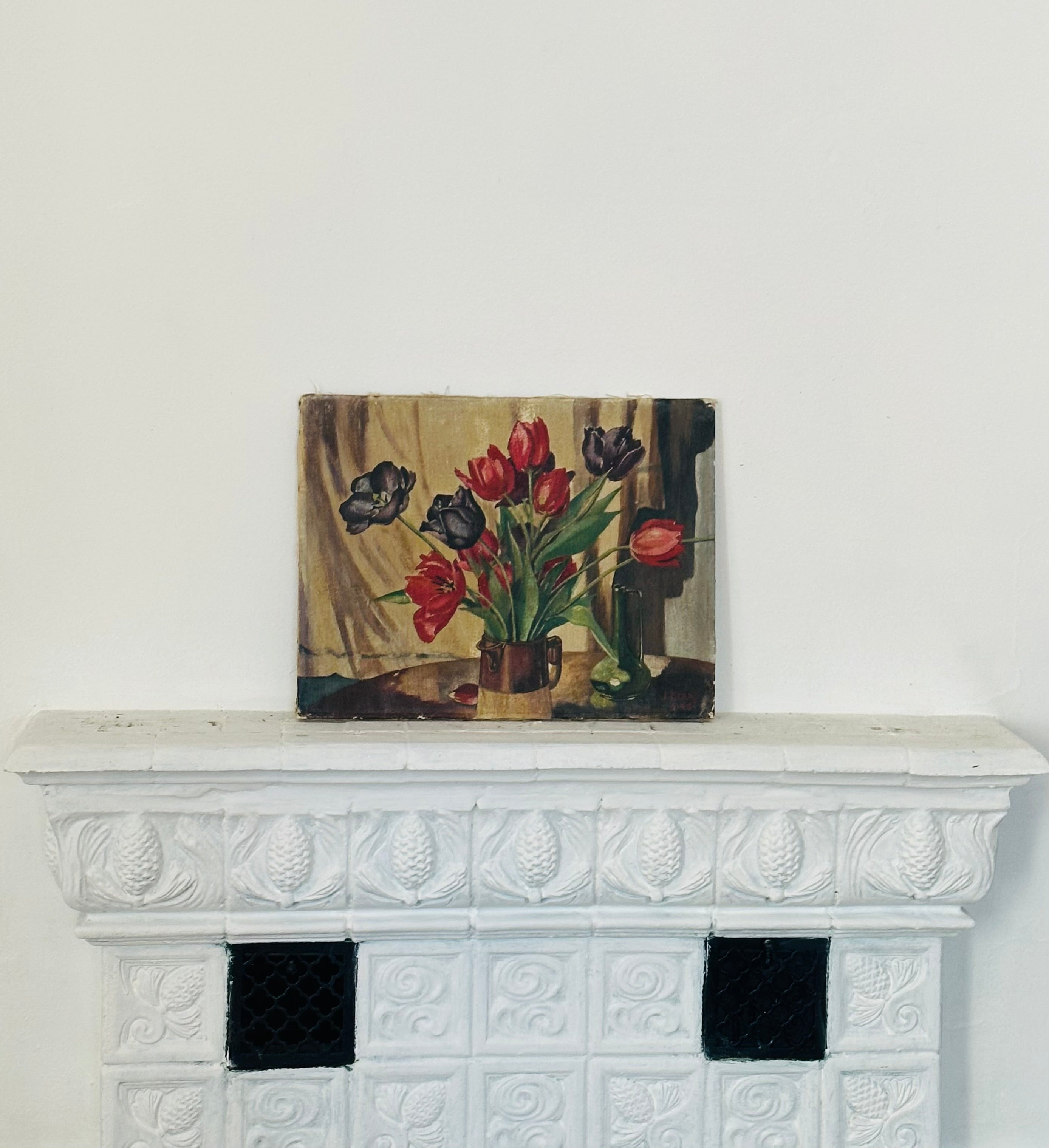 Les Tulipes - Huile sur toile