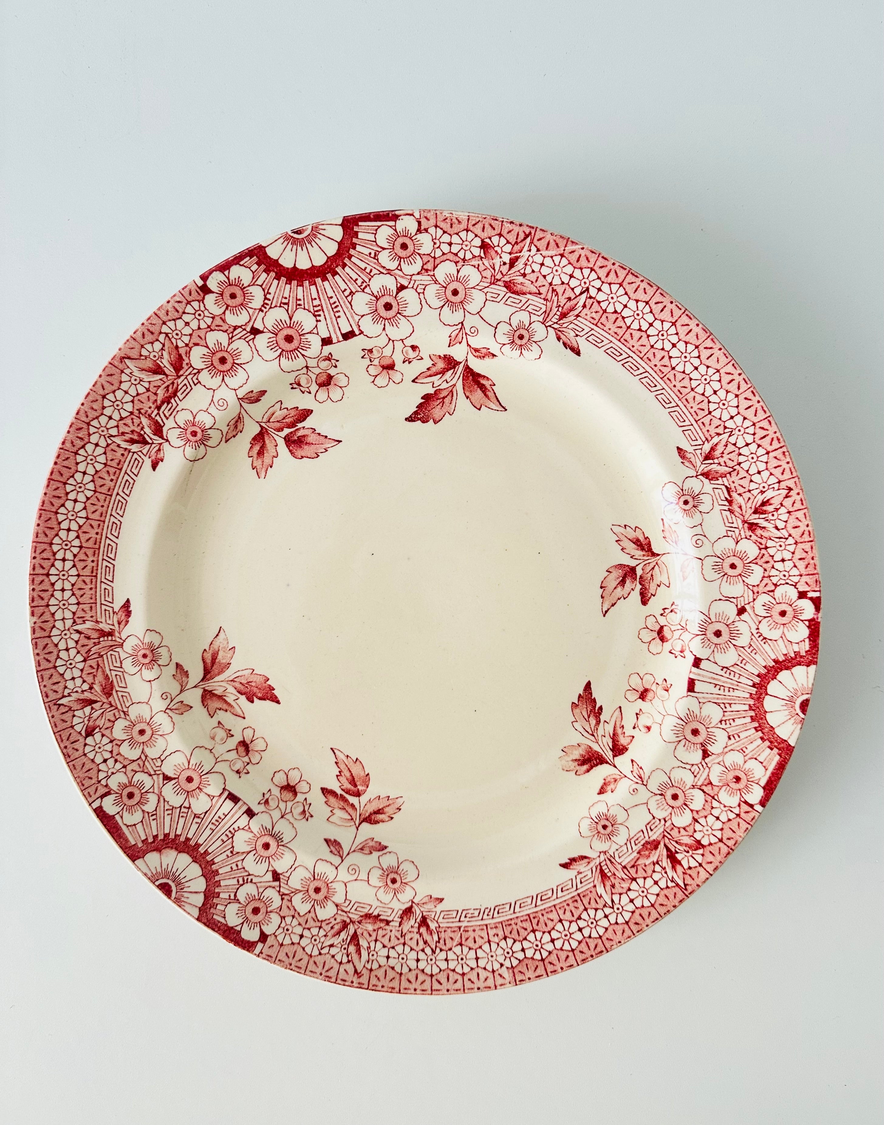 Assiettes plates Terre de fer Fleury ( x12 )